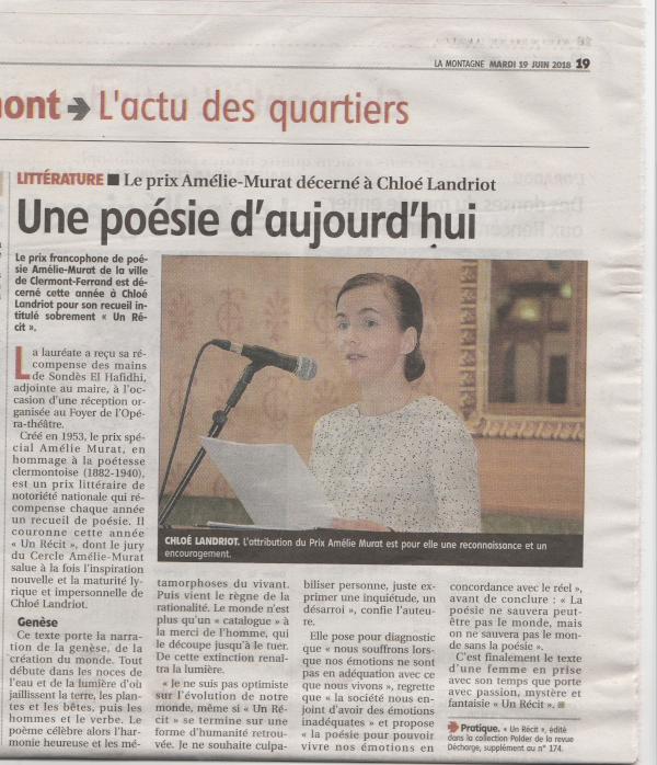 article Prix 2018 Amélie Murat